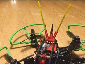 flexrc subida 3 receptor vtx montagem da antena r c veículos drones frsky xm+ 3d print model - Mito3D