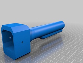 nerf ctr buffertube adaptor toy & game accessories mod nerfgun retaliator stryfe 3d print model - Mito3D