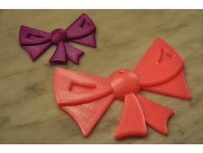 stylized bow ornament - designed accessories bows 3d print model - Mito3D