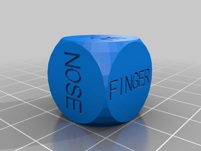 d6 extremity dice customized d&d dungeons & dragons 3d print model - Mito3D