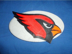 arizona cardinals logo Fußball Modell-Möbel 3d print model - Mito3D