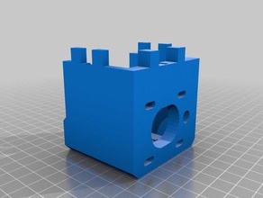 anet a8 1-piece z motor mount 3d printer parts 3d print model - Mito3D