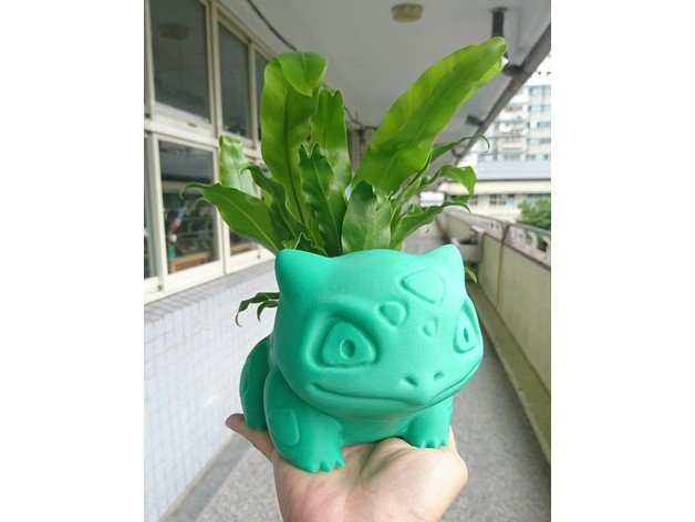 bulbasaur Blume-Topf 3 3d-drucken Blume Blumentopf pot 3D print model - Mito3D