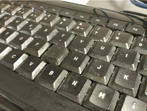 logitech ultra-flat keyboard clé de remplacement les pièces rechange clavier le pièce 3d print model - Mito3D