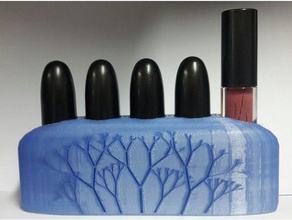 mac lipstick holder organization makeup 3d print model - Mito3D