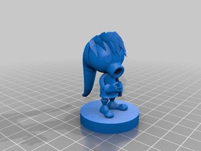 deku link modelos la leyenda de zelda enlace majoras mask skull kid 3d print model - Mito3D