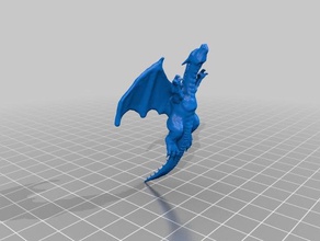 pequeño dragón volador criaturas 3d print model - Mito3D