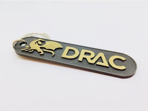drac jeton & trousseau de clés pièces et badges bitcoin pièce monnaie crypto cryptocurrency un 3d print model - Mito3D