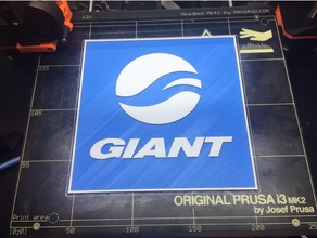 giant bike-logo 3d print model - Mito3D