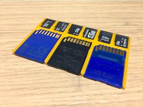 sd adaptörü microsd sahibi araçlar kredi kartı tutucu hafıza micro kart 3d print model - Mito3D
