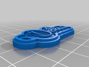 d lia Schlüsselanhänger kundengebundene 3d print model - Mito3D