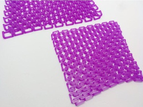 cubemail fabric fashion chainmail cloth flexible 3d print model - Mito3D