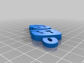 eden Schlüsselanhänger kundengebundene 3d print model - Mito3D