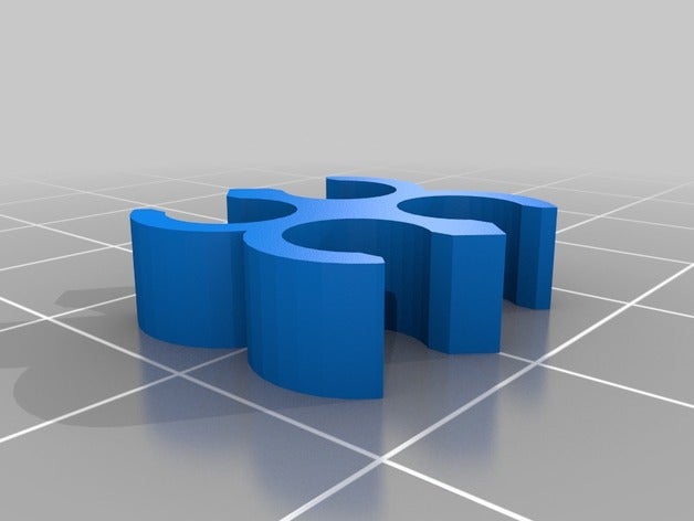 cable 4 way organization customized 3D print model - Mito3D