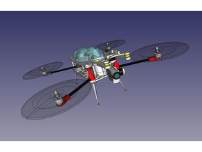 foldable quadcopter fpv r c vehicles drone 3d print model - Mito3D