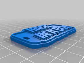 hack caixa de chaveiro chaveiros personalizado 3d print model - Mito3D