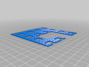 dog ear carpet fractal 3d printing jmu3space 3d print model - Mito3D