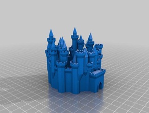 custom grand castle buildings & structures customized 3d print model - Mito3D