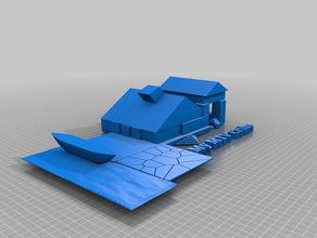 my mtv cribs buildings & structures cars house household lake mansion 3d print model - Mito3D