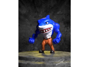 street shark sculture 3d print model - Mito3D