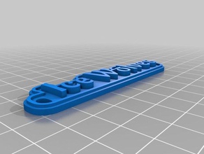 ice wolves aless keychains customized 3d print model - Mito3D