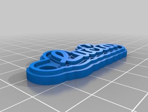 lucia Pazifik Schlüsselanhänger kundengebundene 3d print model - Mito3D