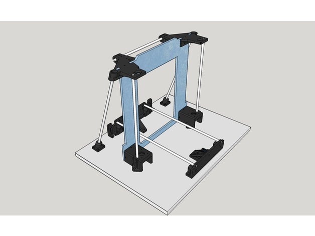 anet a6 axe z top assiettes pleines m8 support L'imprimante 3d de pièces fixe z-axis 3D print model - Mito3D