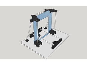 anet a6 z axis top plates full m8 support 3d printer parts fixed z-axis 3d print model - Mito3D