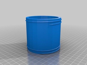 mason breiten Mund-Deckel Stecker-ring Container 3d print model - Mito3D
