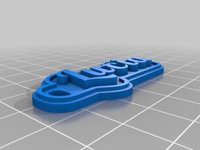 lusia ales Schlüsselanhänger kundengebundene 3d print model - Mito3D