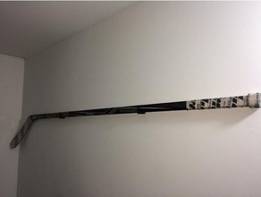 hockey stick wall mount sport & outdoors 3d print model - Mito3D