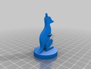 échecs kangourou fou les pièce d'échecs 3d print model - Mito3D