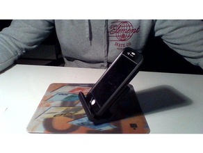 iphone handy titular de soporte w caso el teléfono móvil a la mano handyhalterung 6 pie samsung 3d print model - Mito3D