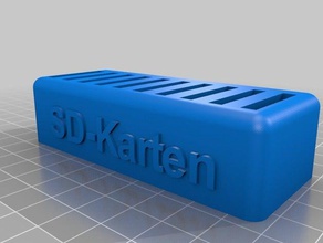 sd-karten yular magnetisch organizasyon tutucu sd kart sahibi 3d print model - Mito3D