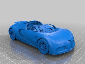 bugatti 3d-drucken Auto 3d print model - Mito3D