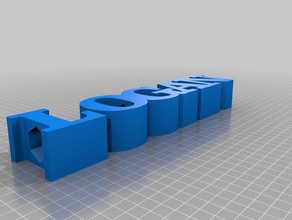 pencil holder signs & logos customized 3d print model - Mito3D