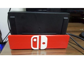 nintendo switch dock front panel logo toy & game accessories 3d print model - Mito3D