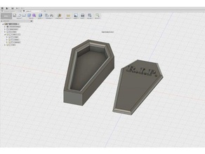 petit cercueil prop accessoires de jeu la mort rip 3d print model - Mito3D