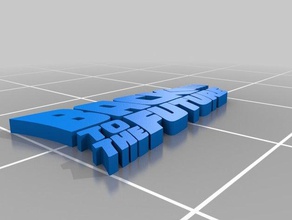 bttf logoları geri gelecek logo film 3d print model - Mito3D