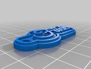 heh keychains customized 3d print model - Mito3D