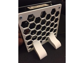 muffin ac fan de stand bureau le capot du ventilateur carénage 3d print model - Mito3D