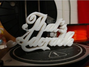 that's adorable word art coca-cola words 3d print model - Mito3D