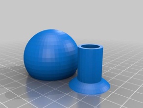 ball socket 44x20x60 diy 3d print model - Mito3D
