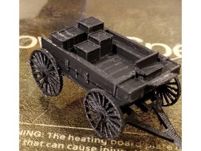 pioneer wagon - topless vehicles cart historic history model vehicle wood 3d print model - Mito3D