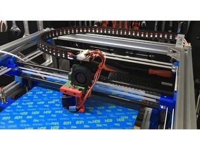 hypercube evolution gantry cable chain holder 3d printer parts mount management 3d print model - Mito3D