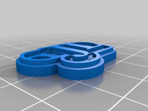 keychain pas1 de porte-clés personnalisé 3D print model - Mito3D