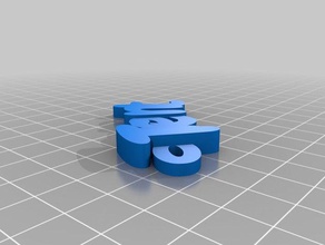 trent keychains customized 3d print model - Mito3D