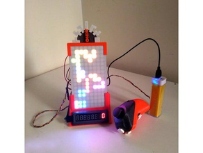proto-tetris máquina eletrônica arduino protótipo tetris 3d print model - Mito3D