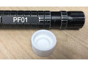 thorfire pf01 flashlight button protector cap 3d printing 3d print model - Mito3D