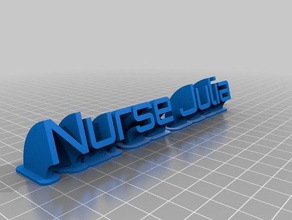 my customized sweeping nurse julia office 3d print model - Mito3D